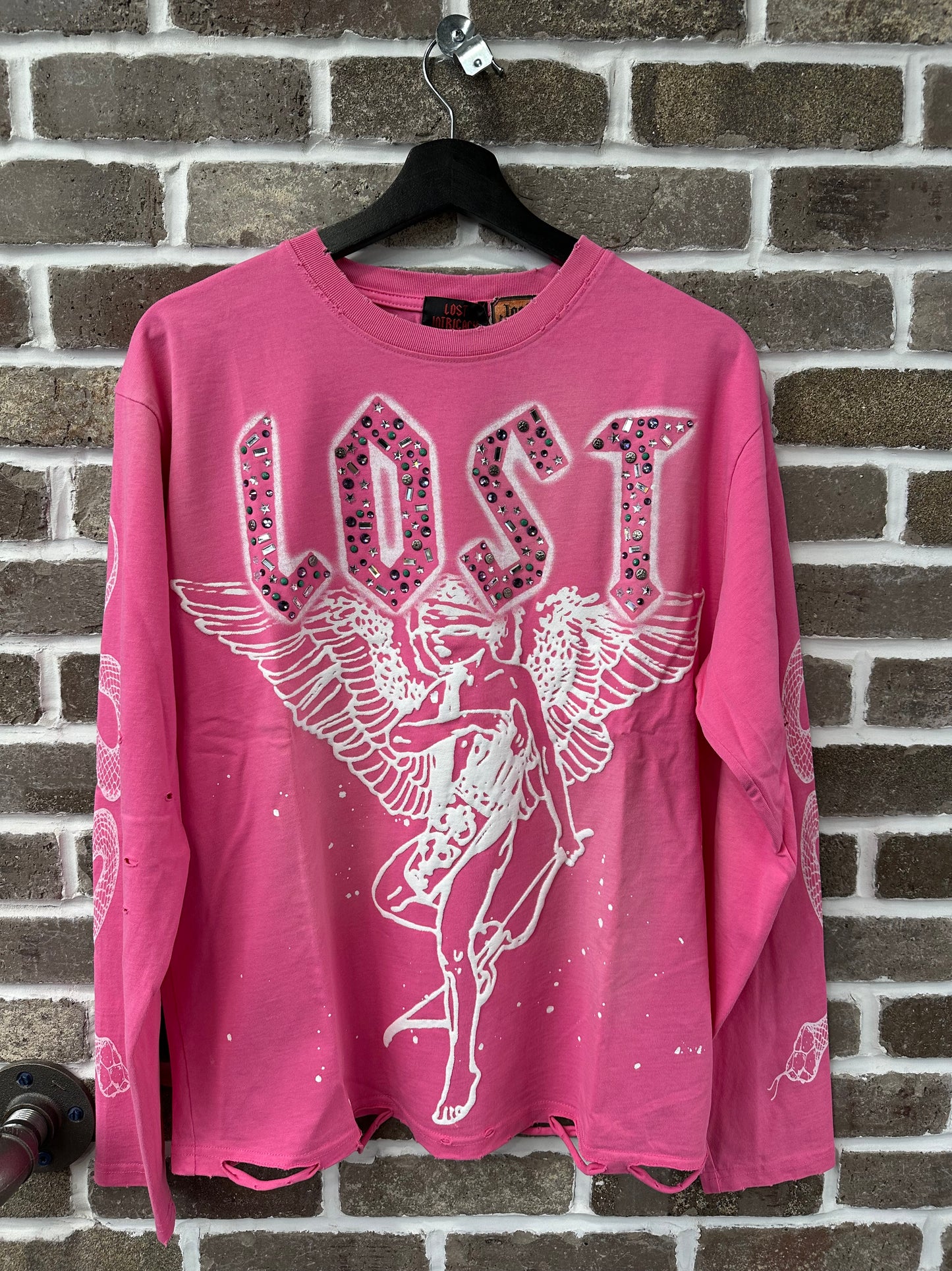 Lost Intricacy Pink Angel Longsleeve