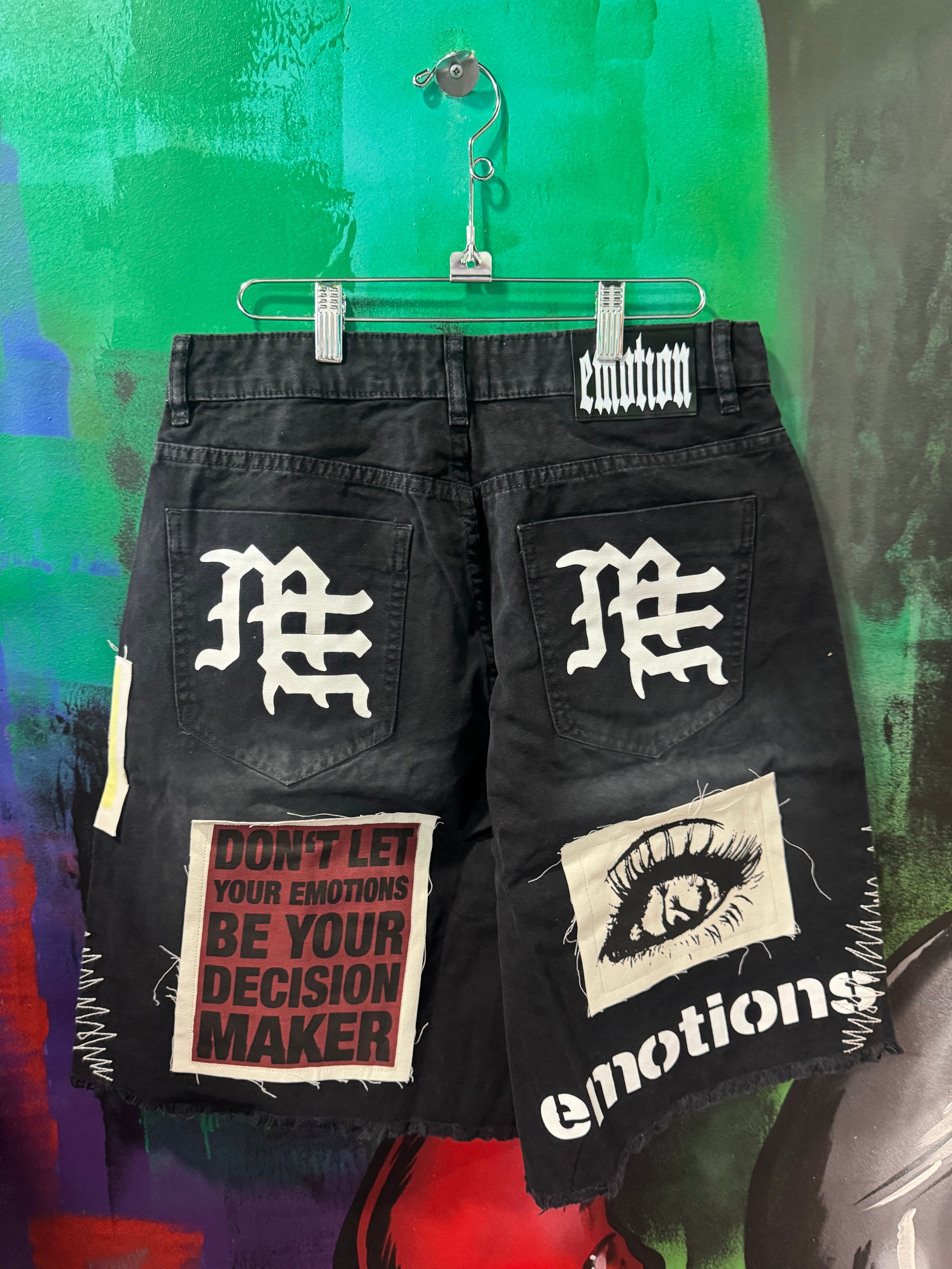 Mixed Emotion Black Chaos Carpenter Shorts