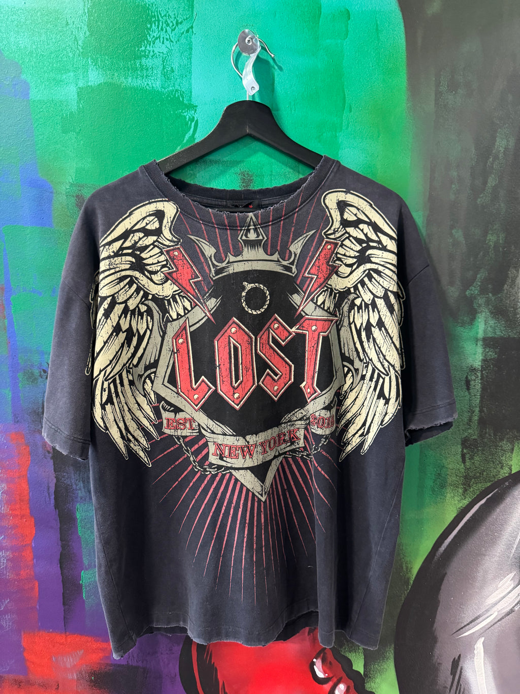 Lost Intricacy Winged Outlaw Black Tee