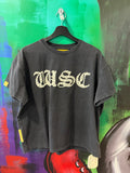 When Smoke Clears Rhinestone Black/Bone Tee