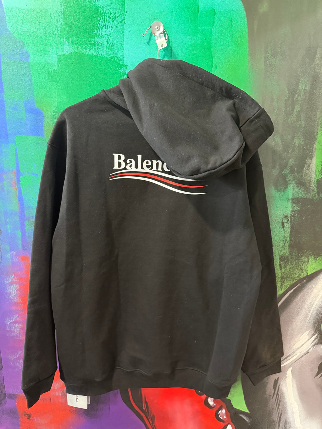 Balenciaga Campaign Logo Black Hoodie