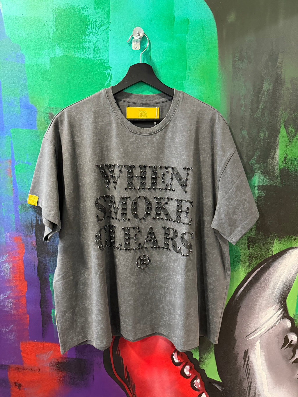 When Smoke Clears Diamond Logo Tee Space Black