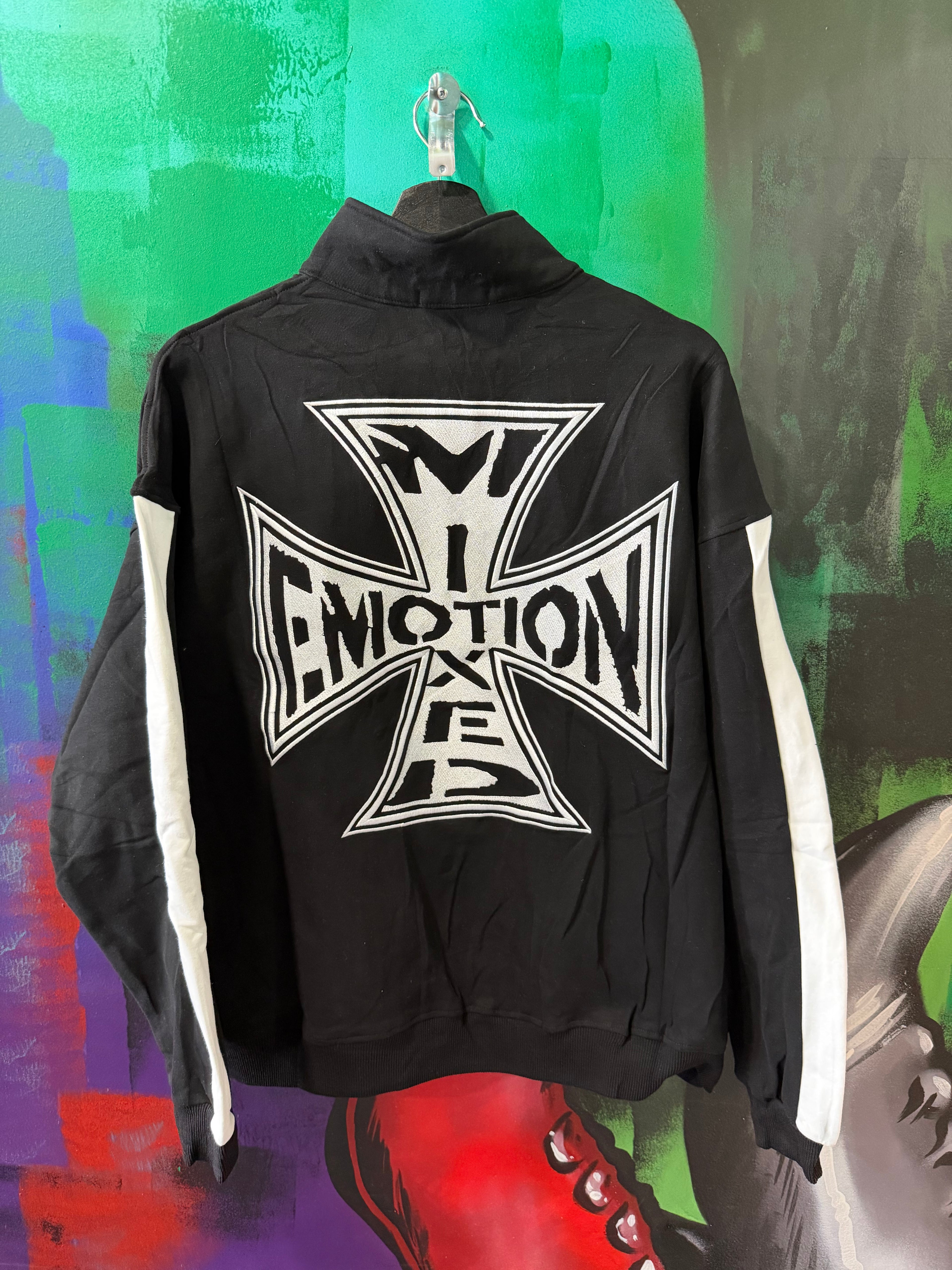 Mixed Emotion Black Quarter Zip Jacket