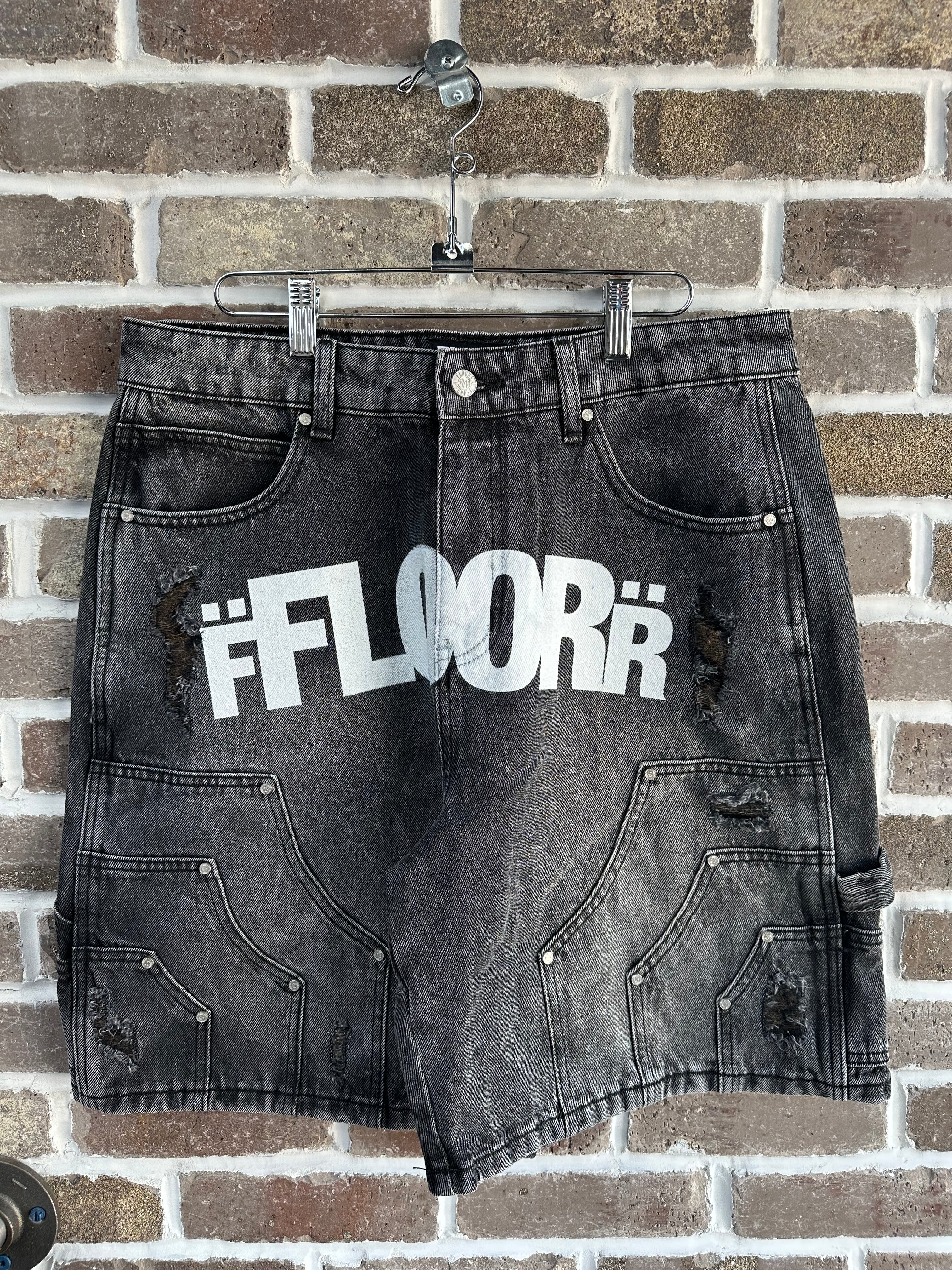 Floor914 Black Uniform Jorts