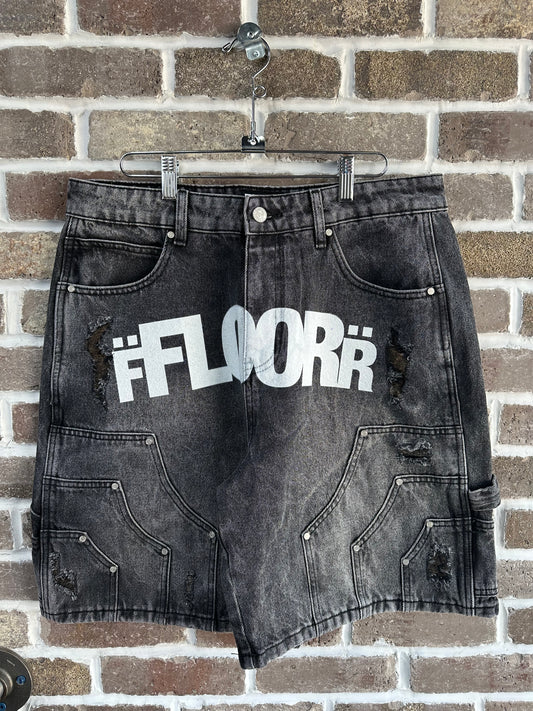 Floor914 Black Uniform Jorts