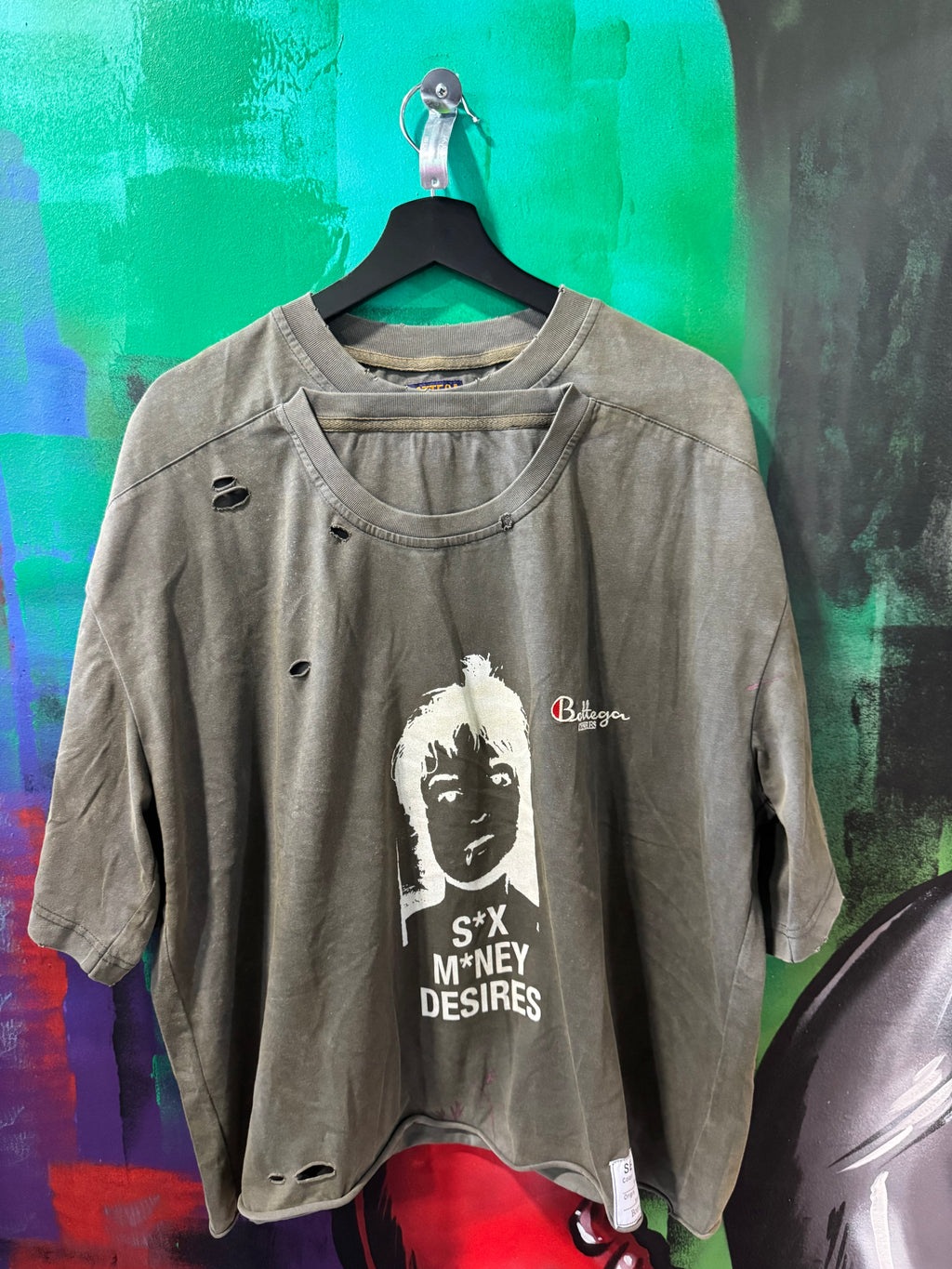 Bottega Desires Sex Sells Gray Tee