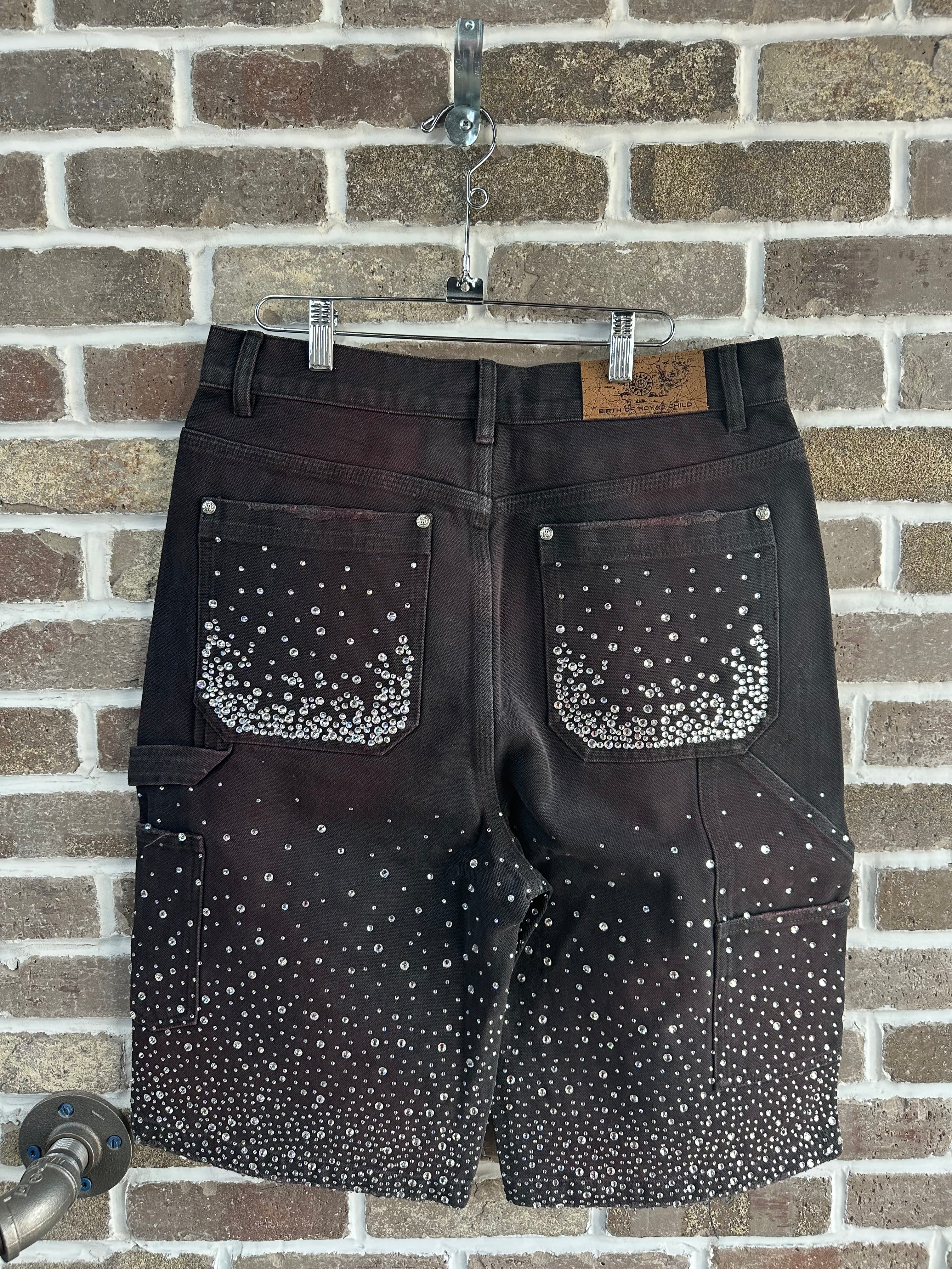Birth Of Royal Child 20K Diamond Shorts Black