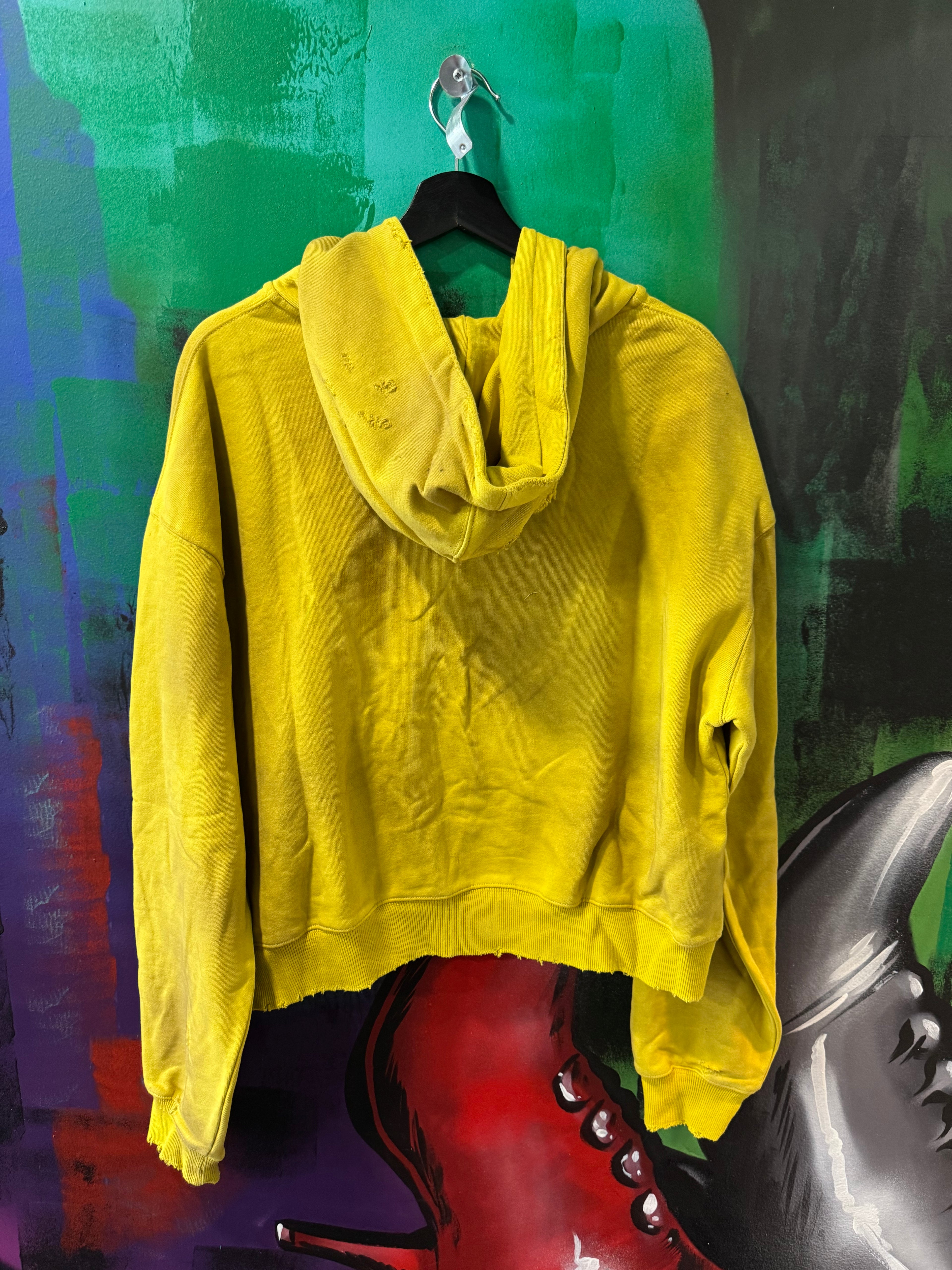 Vale Forever Doodle Yellow Zip Up Hoodie