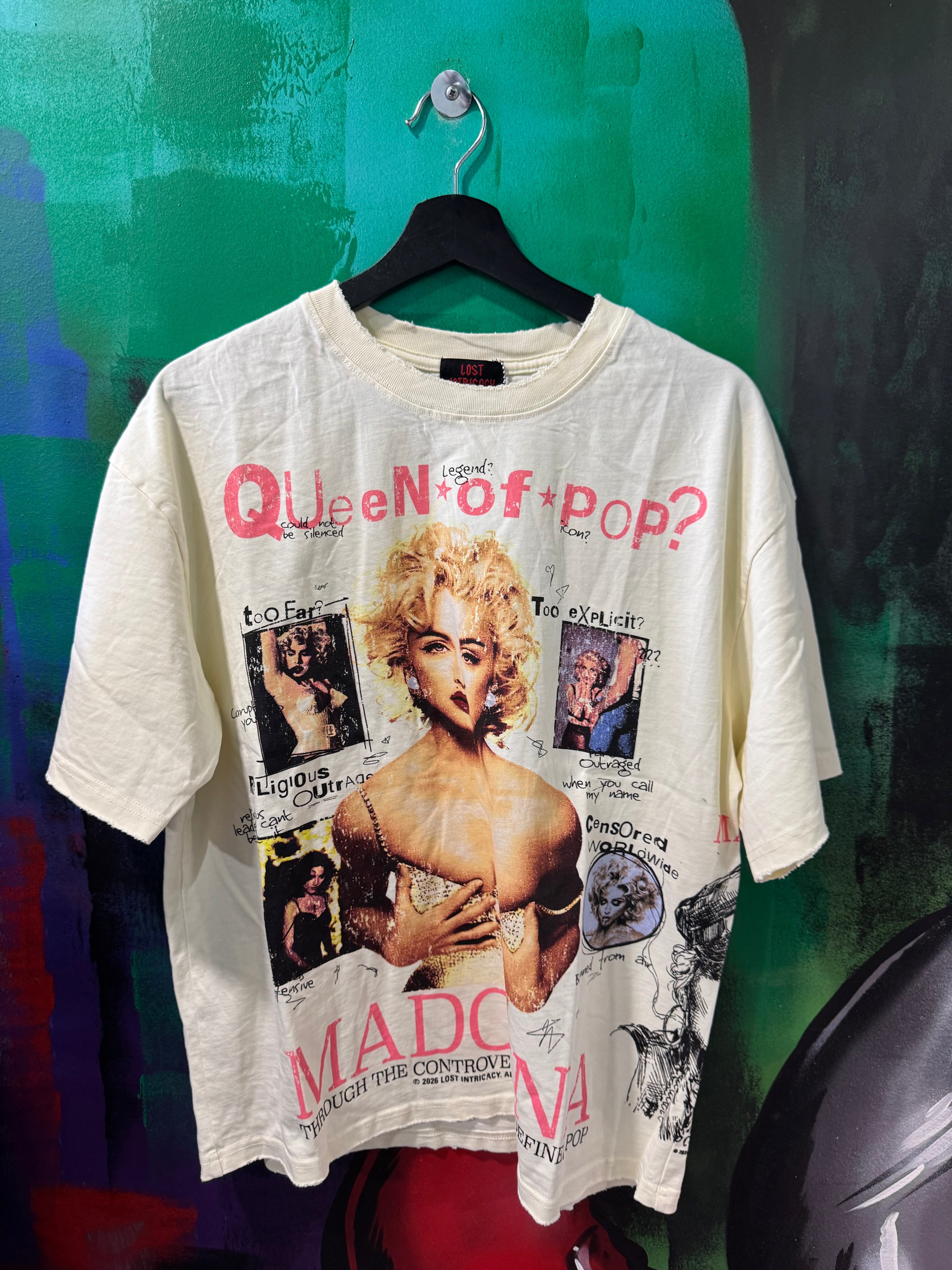 Lost Intricacy "Queen of Pop" Cream Tee
