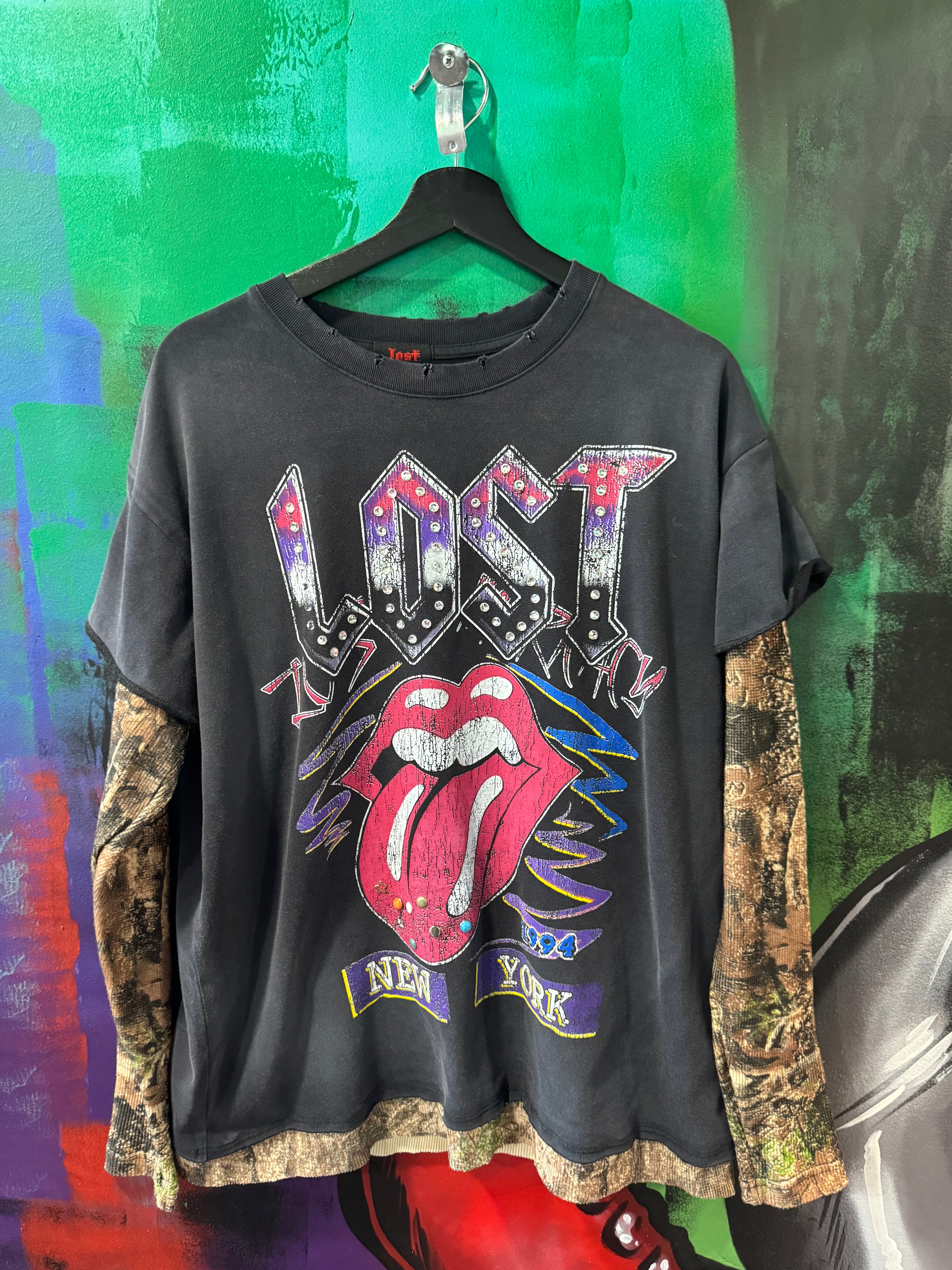 Lost Intricacy Lost Stone Black Wash Longsleeve Tee