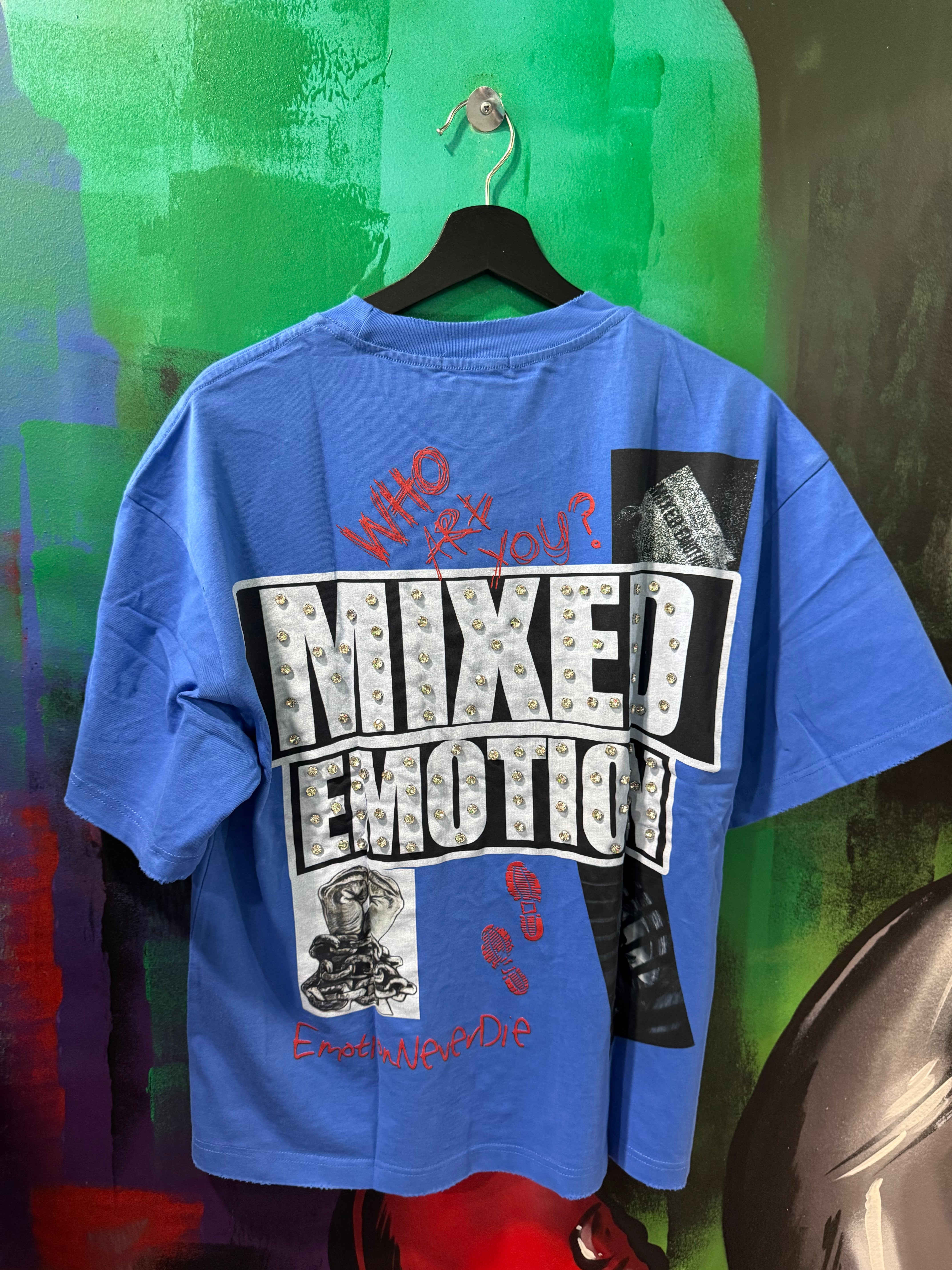 Mixed Emotion Blue Lost Identity Tee