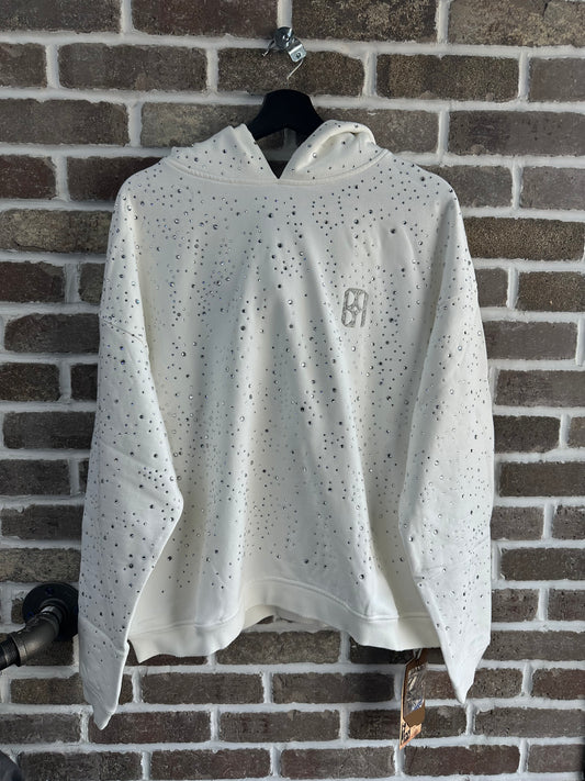 Birth Of Royal Child 20K Diamond Hoodie White