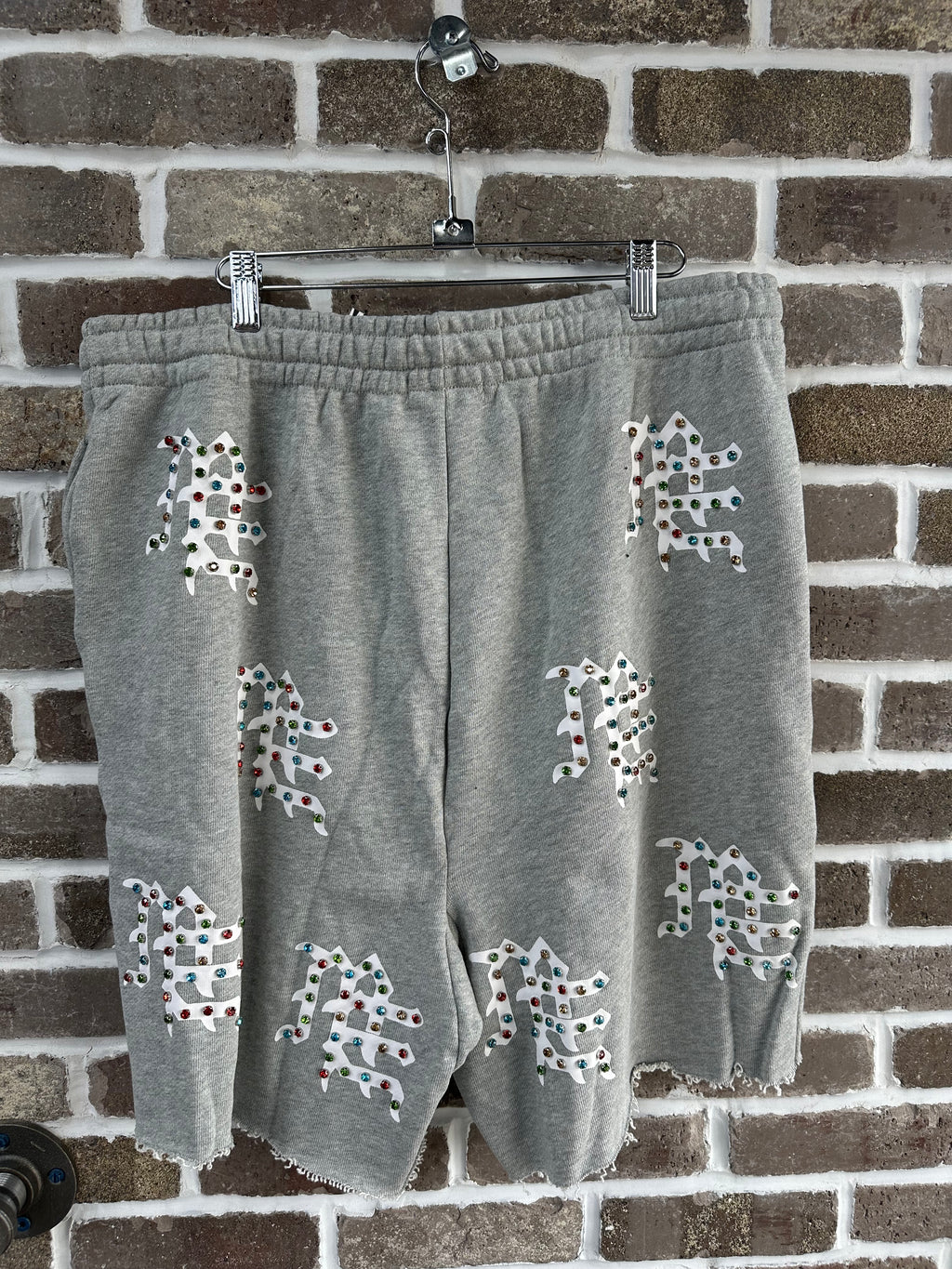 Mixed Emotion Grey ME Logo Shorts