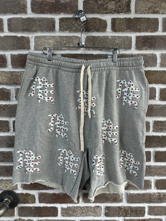 Mixed Emotion Grey ME Logo Shorts