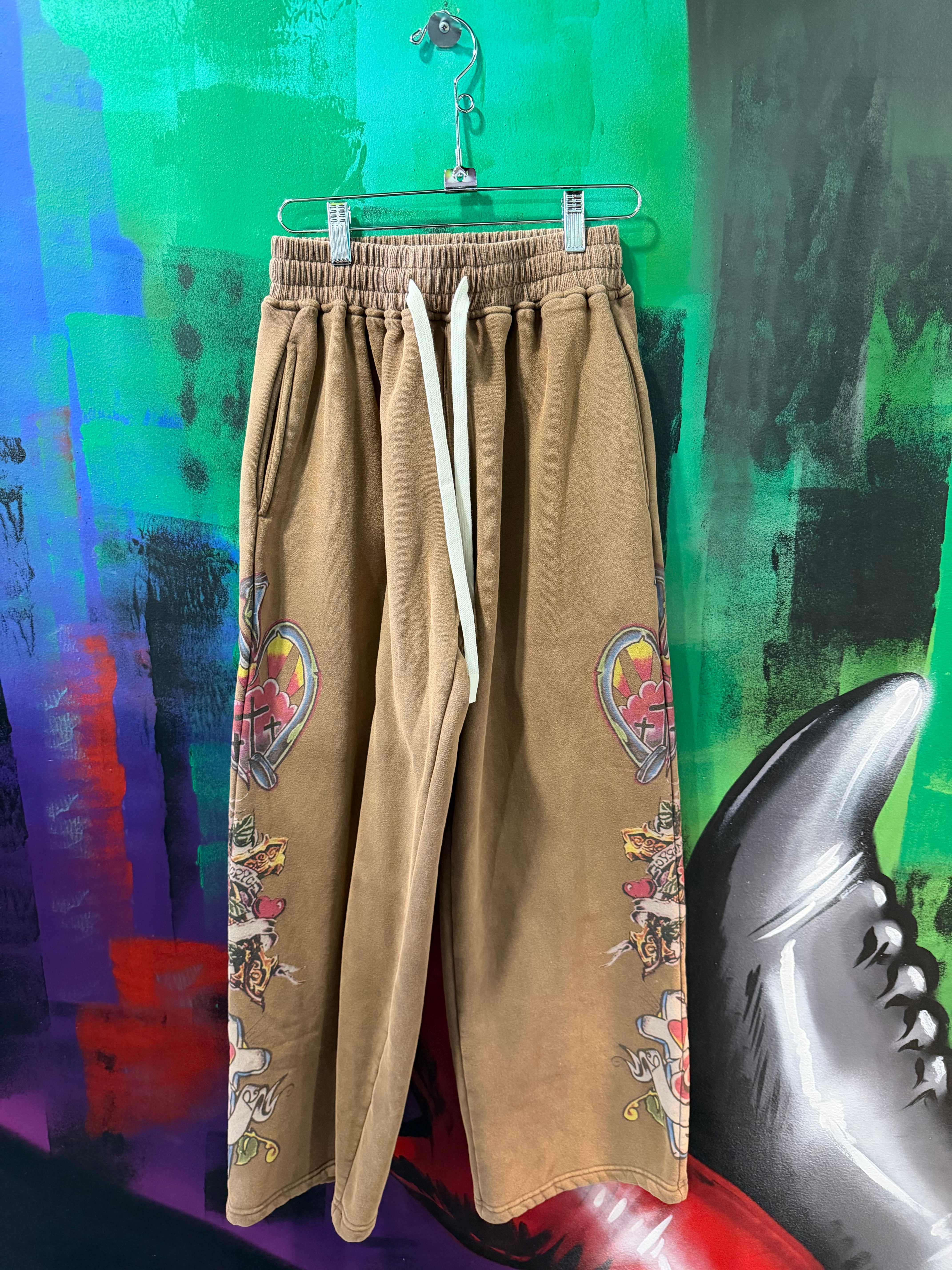 We Are Righteous Risen King Brown Sweatpants