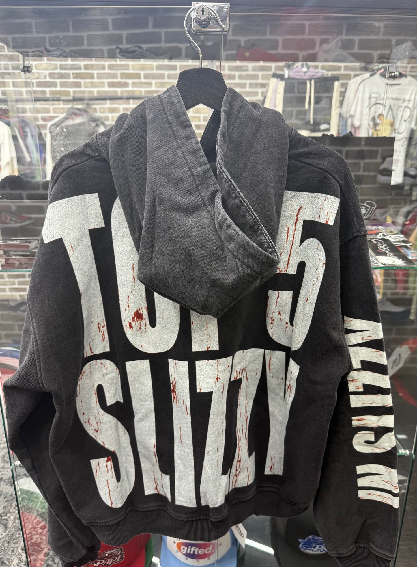 Godspeed Top 5 Slizzy VVS Black Wash Hoodie