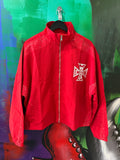 Mixed Emotion Red Classic Nylon Jacket