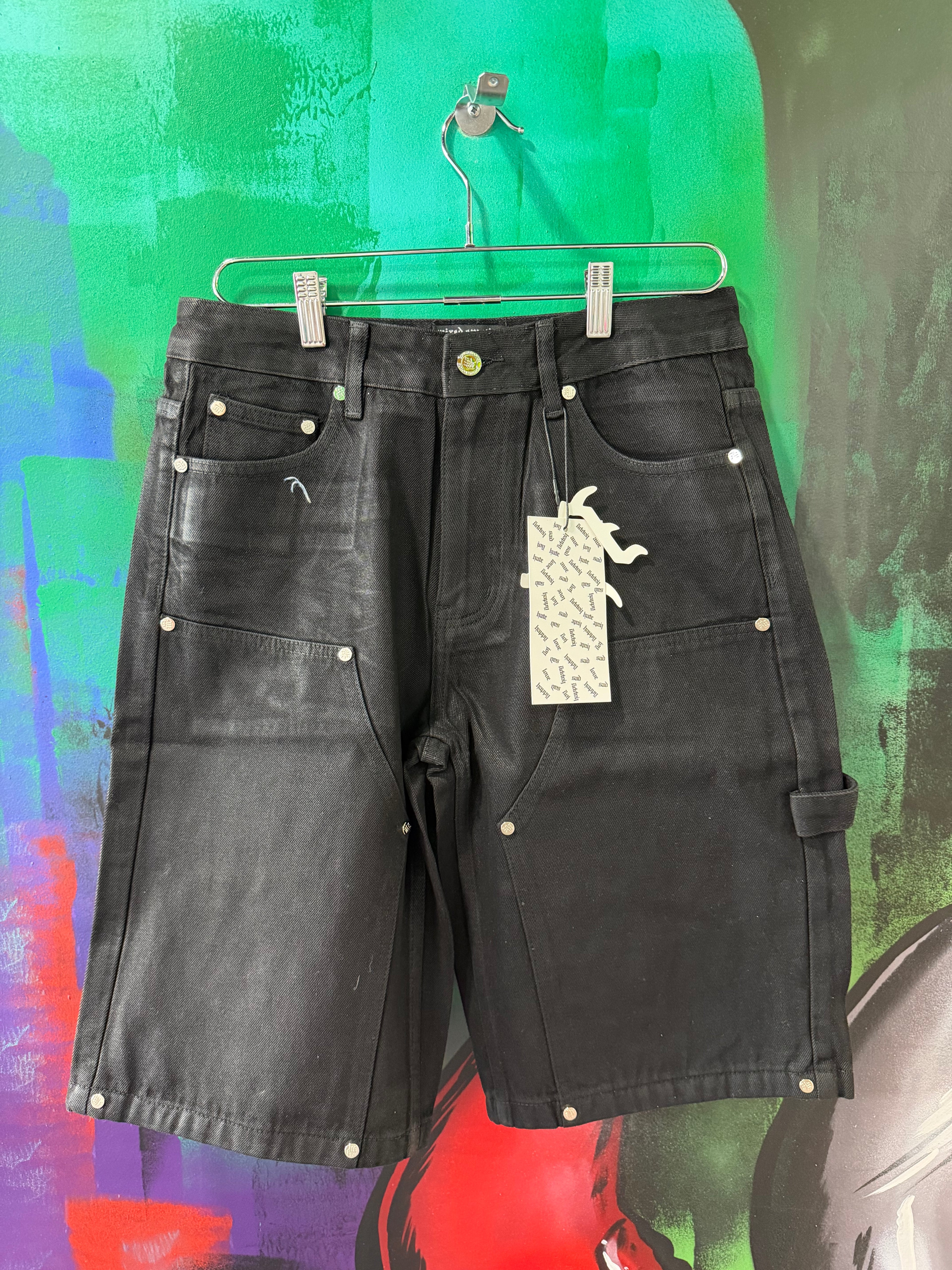 Mixed Emotion Worker Wax Shorts