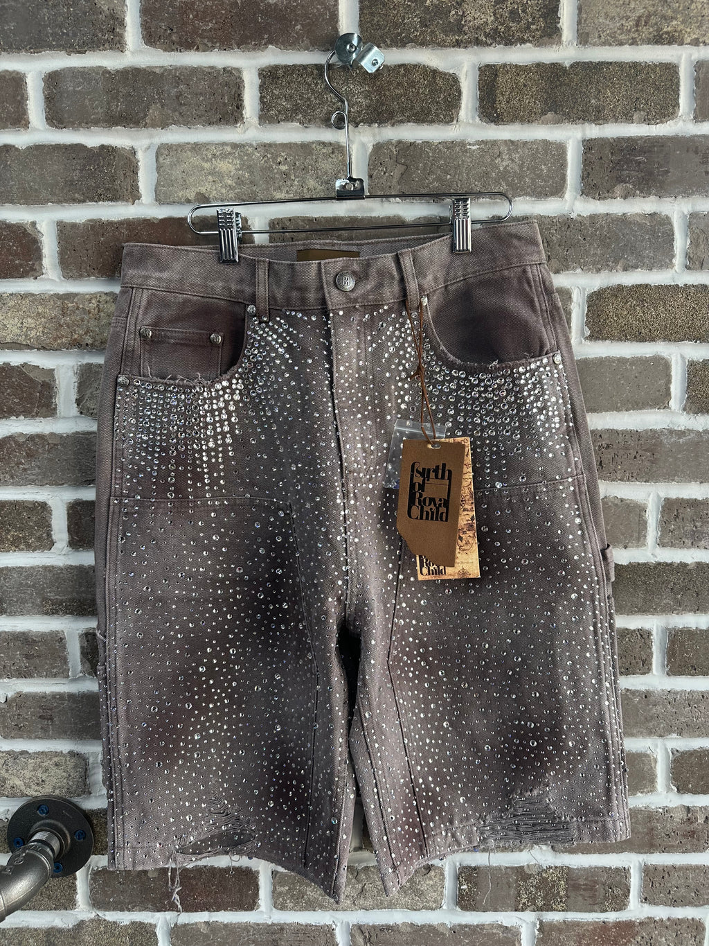 Birth Of Royal Child 20K Diamond Shorts Brown