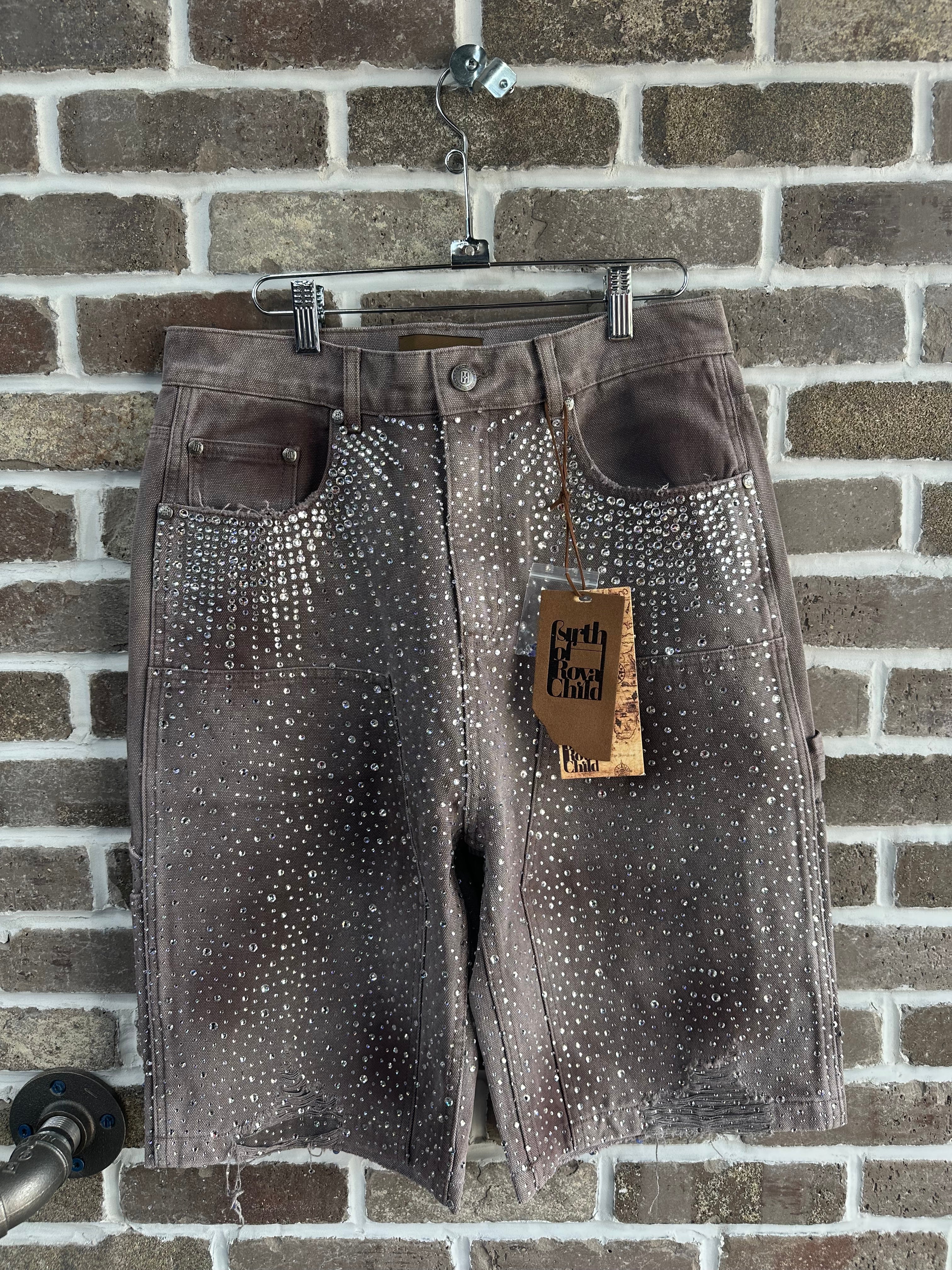 Birth Of Royal Child 20K Diamond Shorts Brown