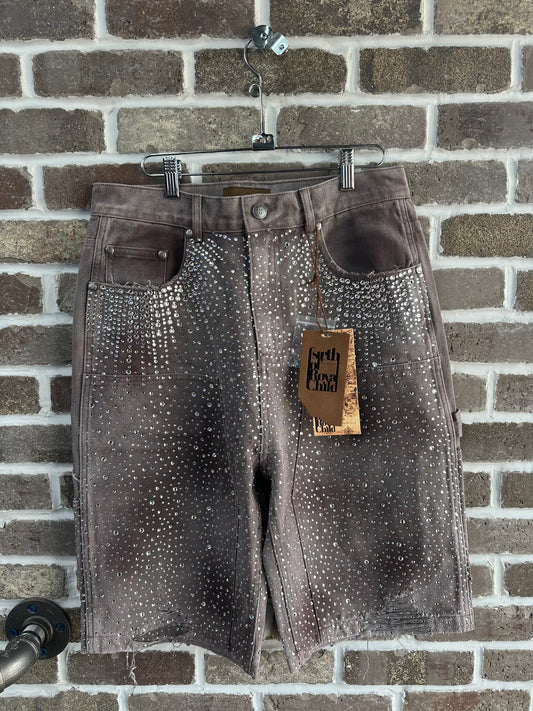 Birth Of Royal Child 20K Diamond Shorts Brown