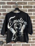 Mixed Emotion Black Pearl Cropped Tee