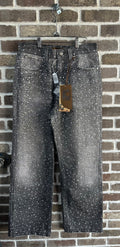 Birth Of Royal Child Black Wash 20K Diamond Boro Straight Jeans