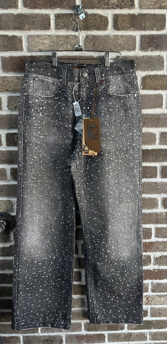 Birth Of Royal Child Black Wash 20K Diamond Boro Straight Jeans
