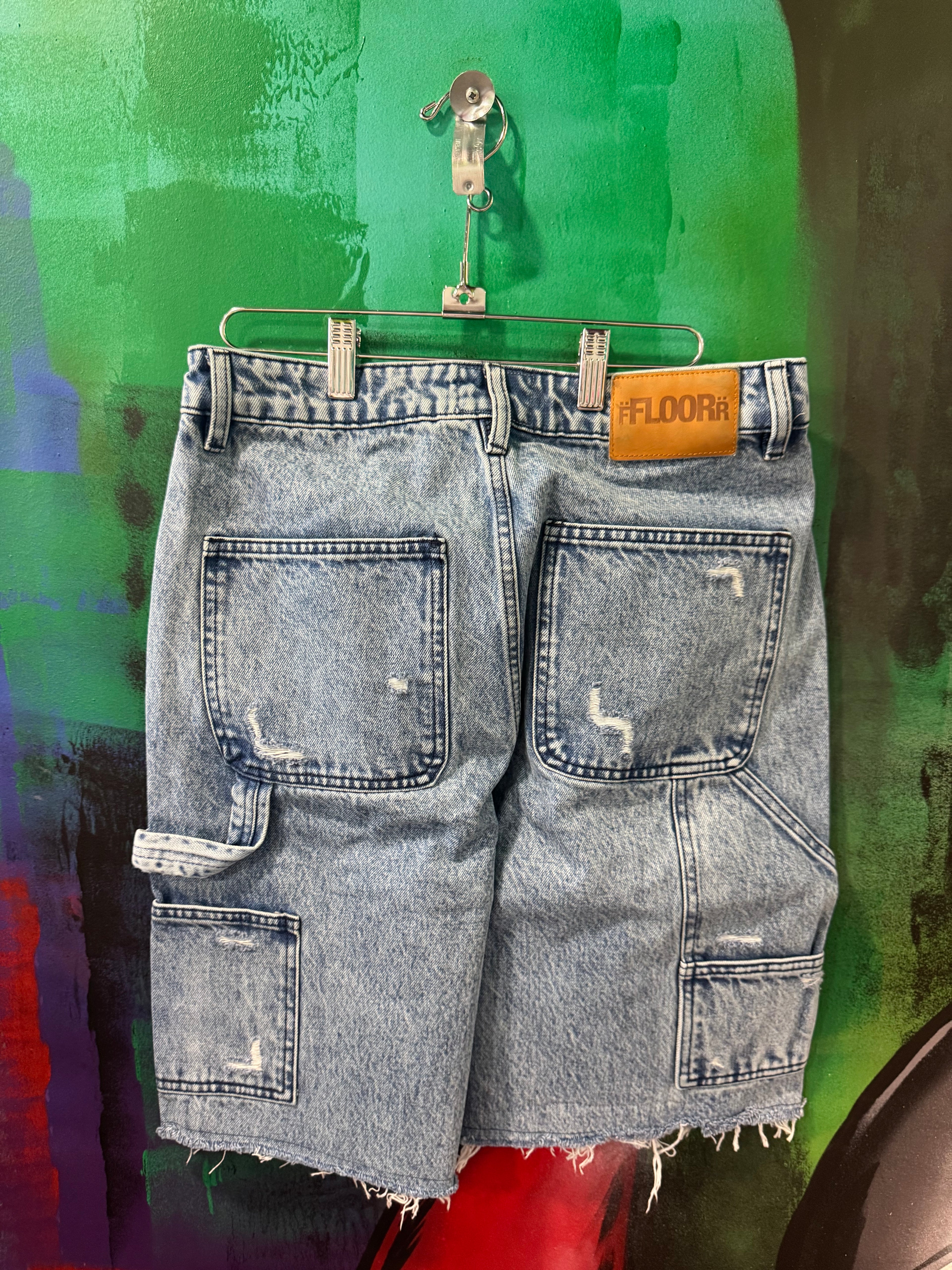 Floor914 Blue Wash Workman Jorts