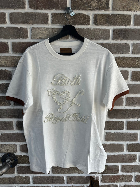 Birth Of Royal Child Pearl Patchwork Shortsleeve