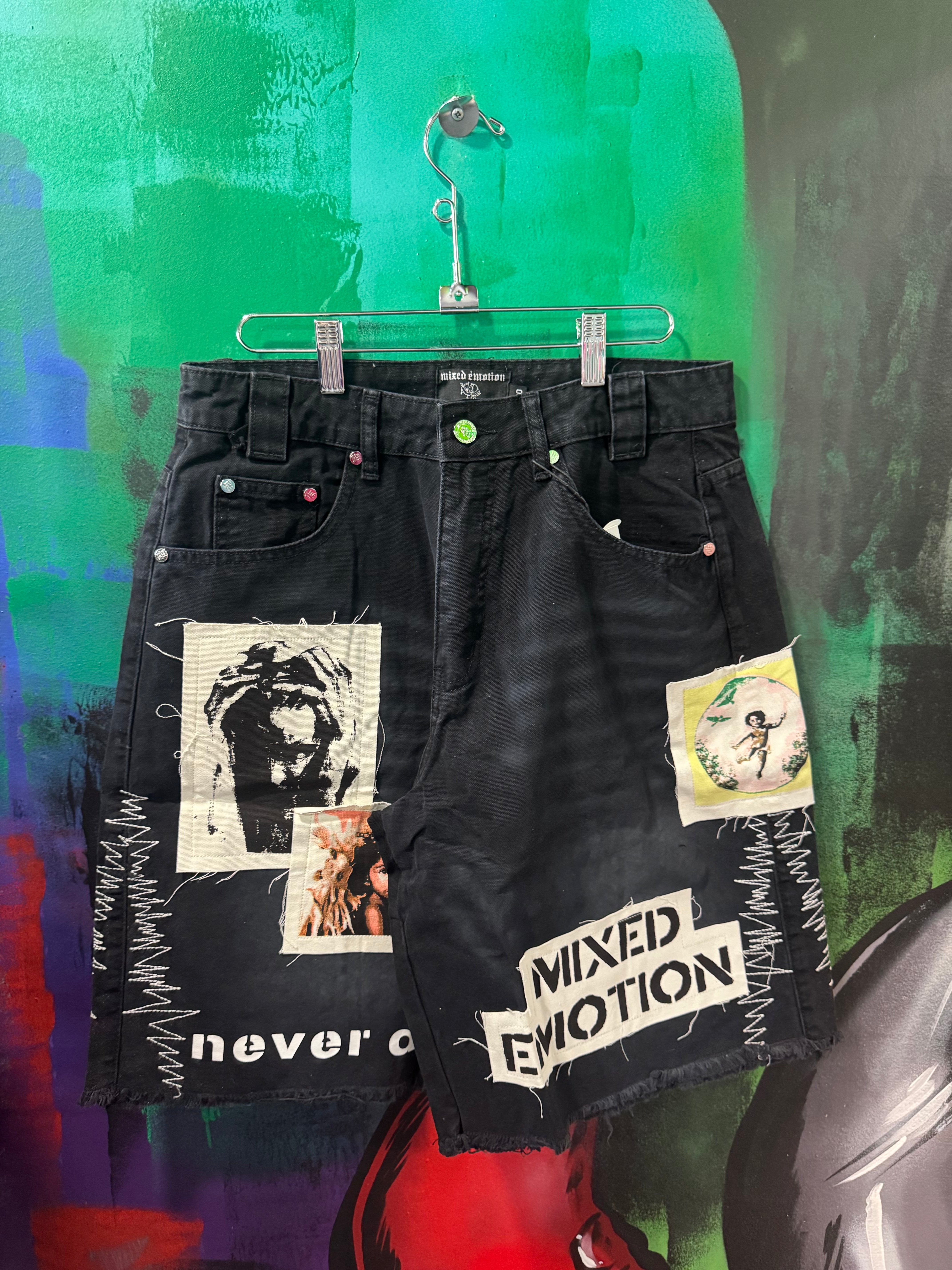Mixed Emotion Black Chaos Carpenter Shorts