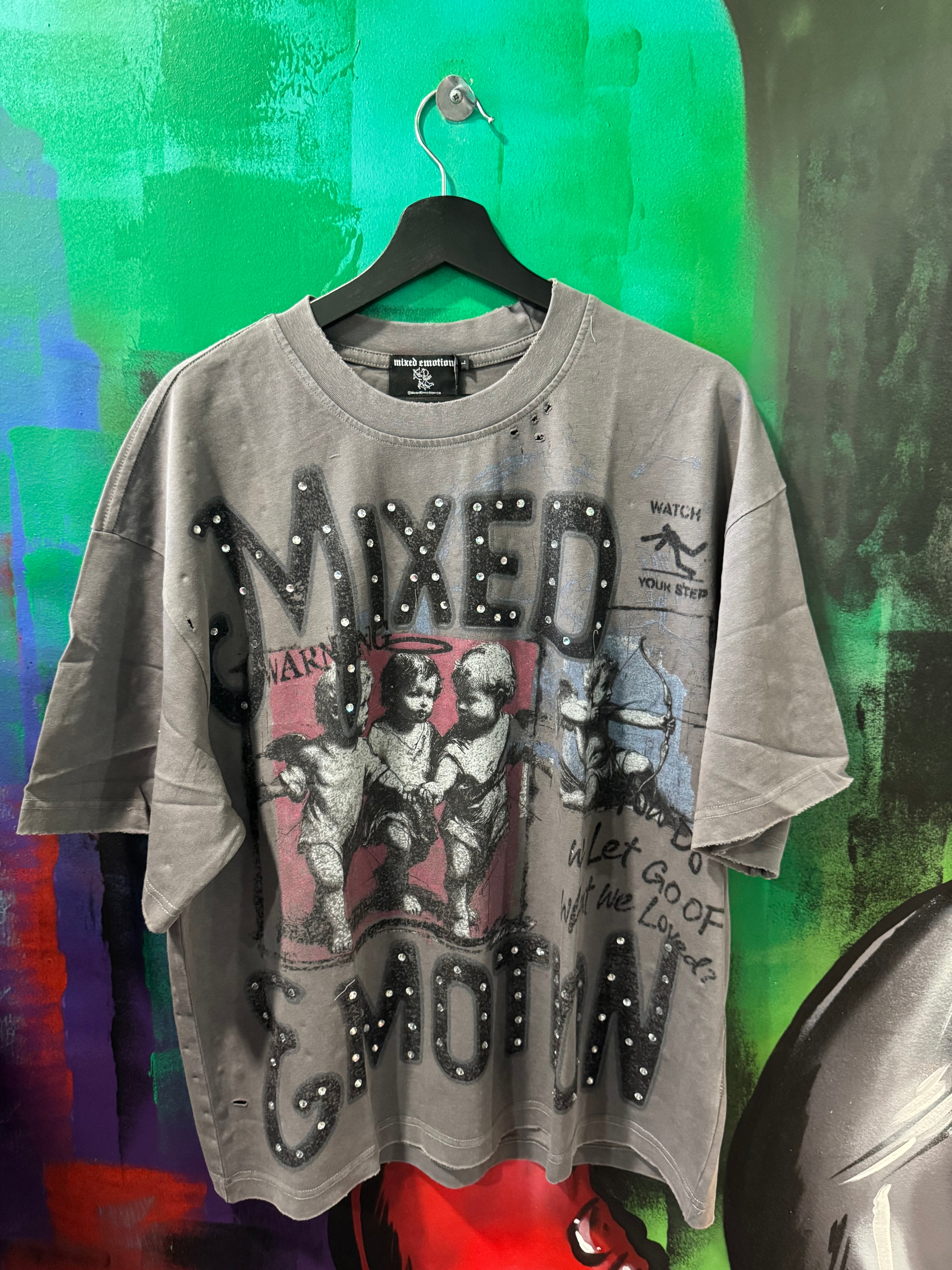 Mixed Emotion Grey Friends Tee