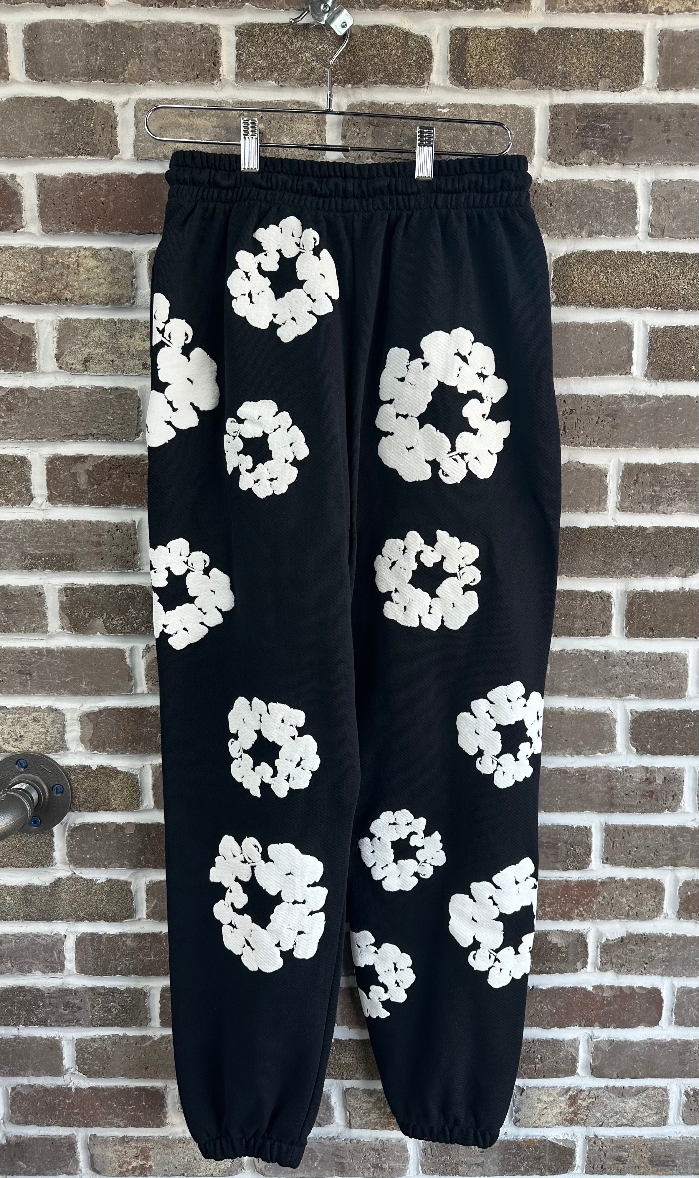 Denim Tears The Cotton Wreath Sweatpants Black
