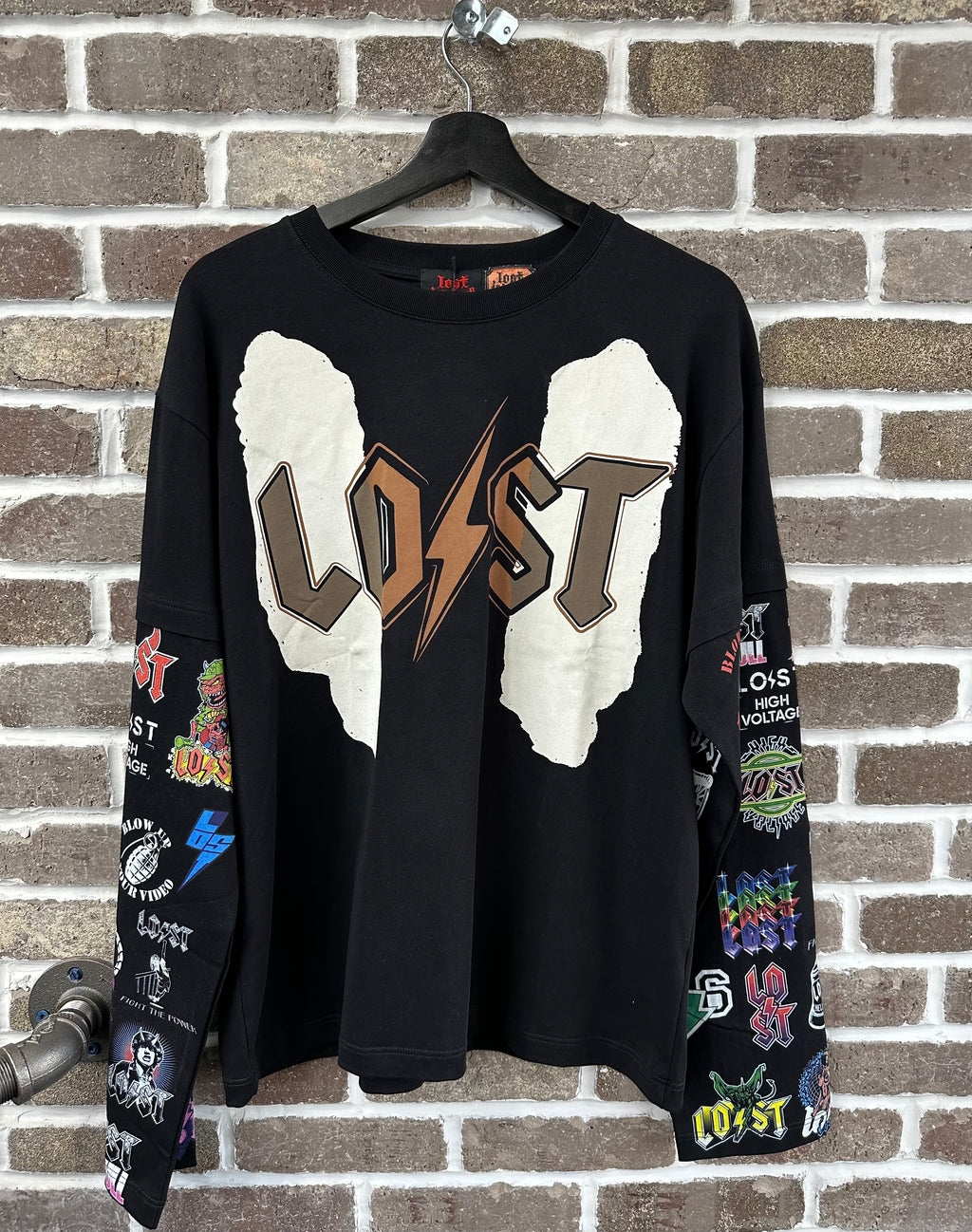 Lost Intricacy Multi Logo Longsleeve