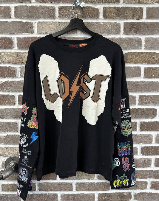 Lost Intricacy Multi Logo Longsleeve