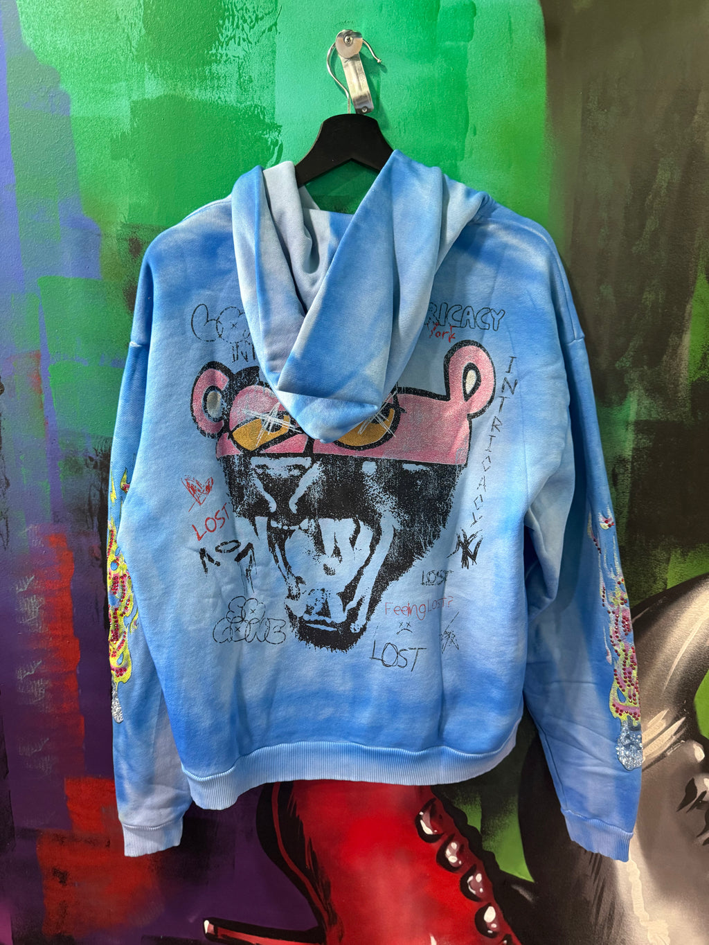 Lost Intricacy Half Man Half Amazing Blue Zip Up Hoodie