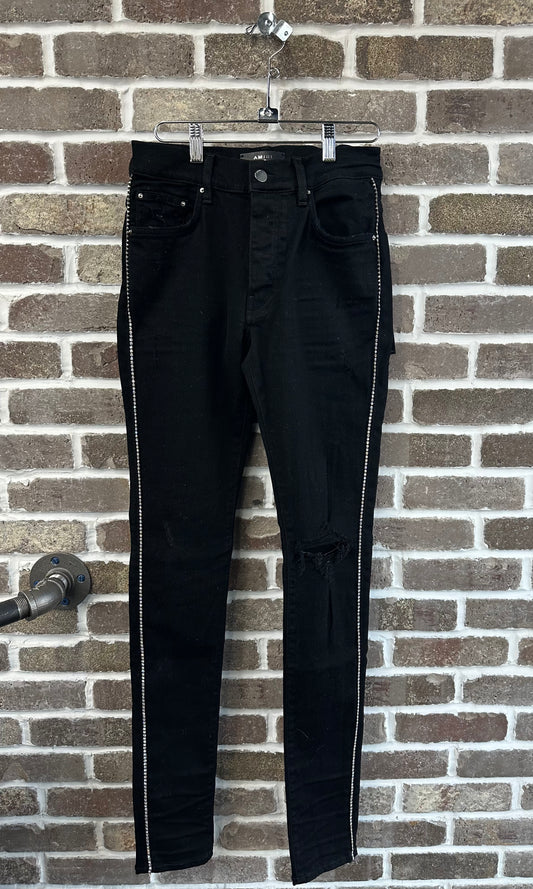 Amiri MX1 Rhinestone Black Jeans