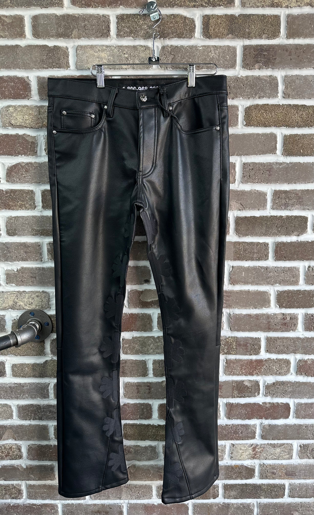 Lost Shdws Black Leather Pants