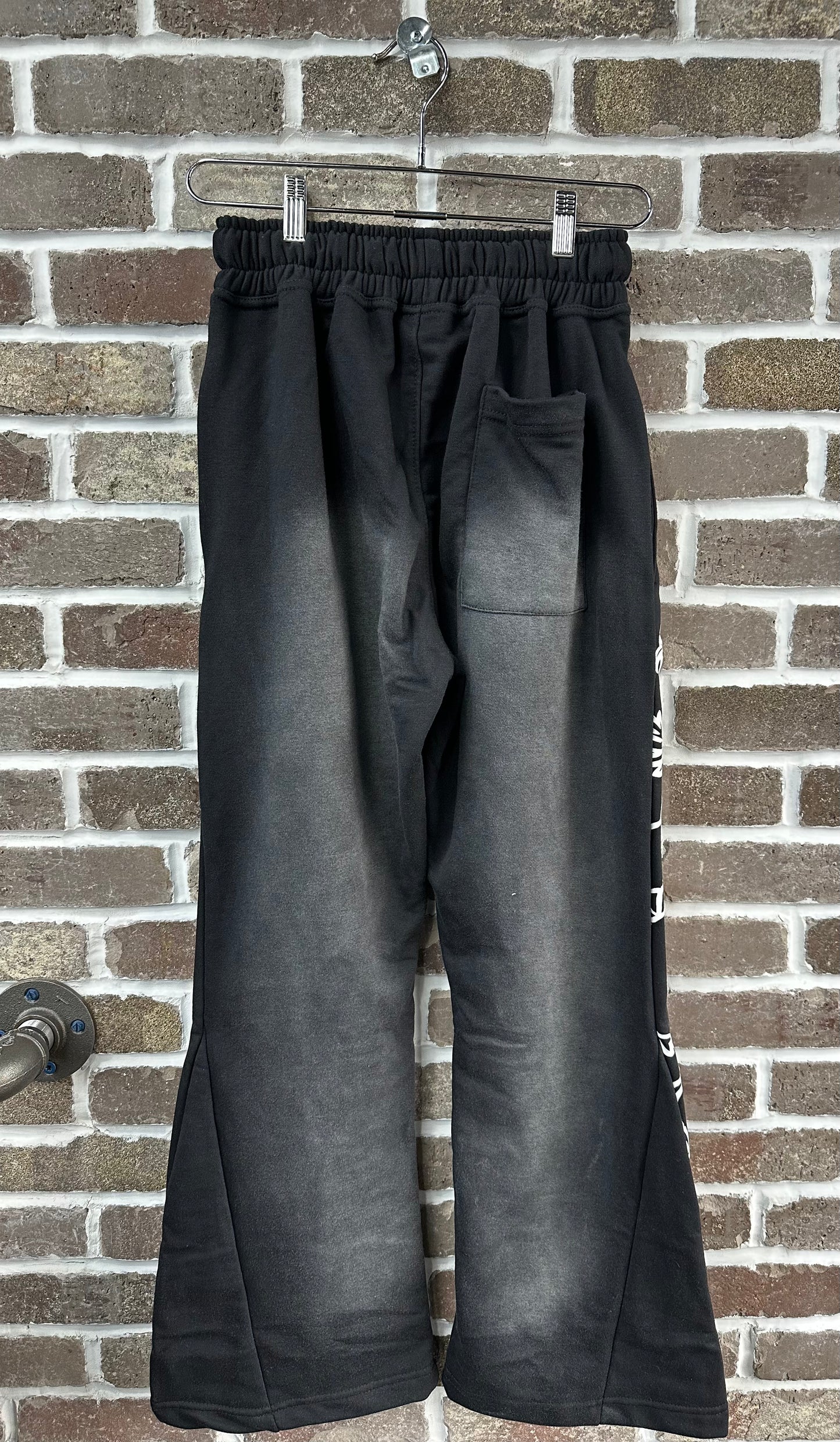 Mixed Emotion Black Cupid Flare Sweatpants
