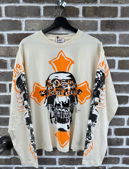 Lost Intricacy x UNKWNism Orange/Black Longsleeve