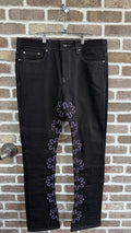 Lost Shdws Purple Outline Denim Jeans