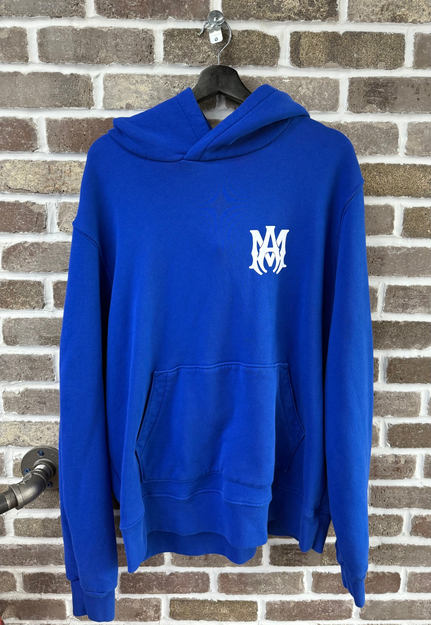 Amiri MA Blue Logo Hoodie