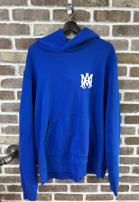 Amiri MA Blue Logo Hoodie