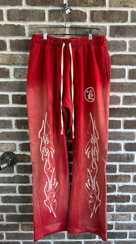 Hellstar Studios Red Flame Sweatpants