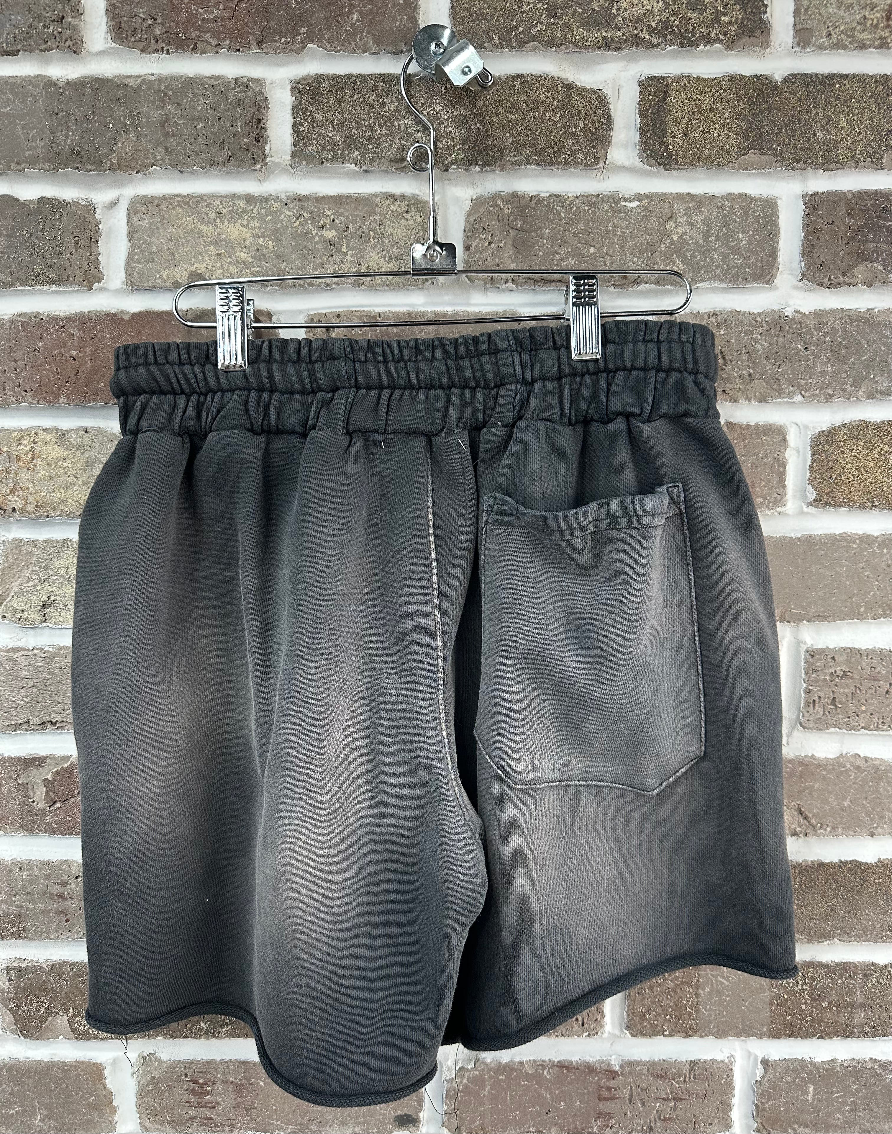 Vertabrae Double Emblem Shorts Black
