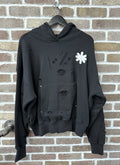 Lost Shdws Distressed Logo Hoodie Black