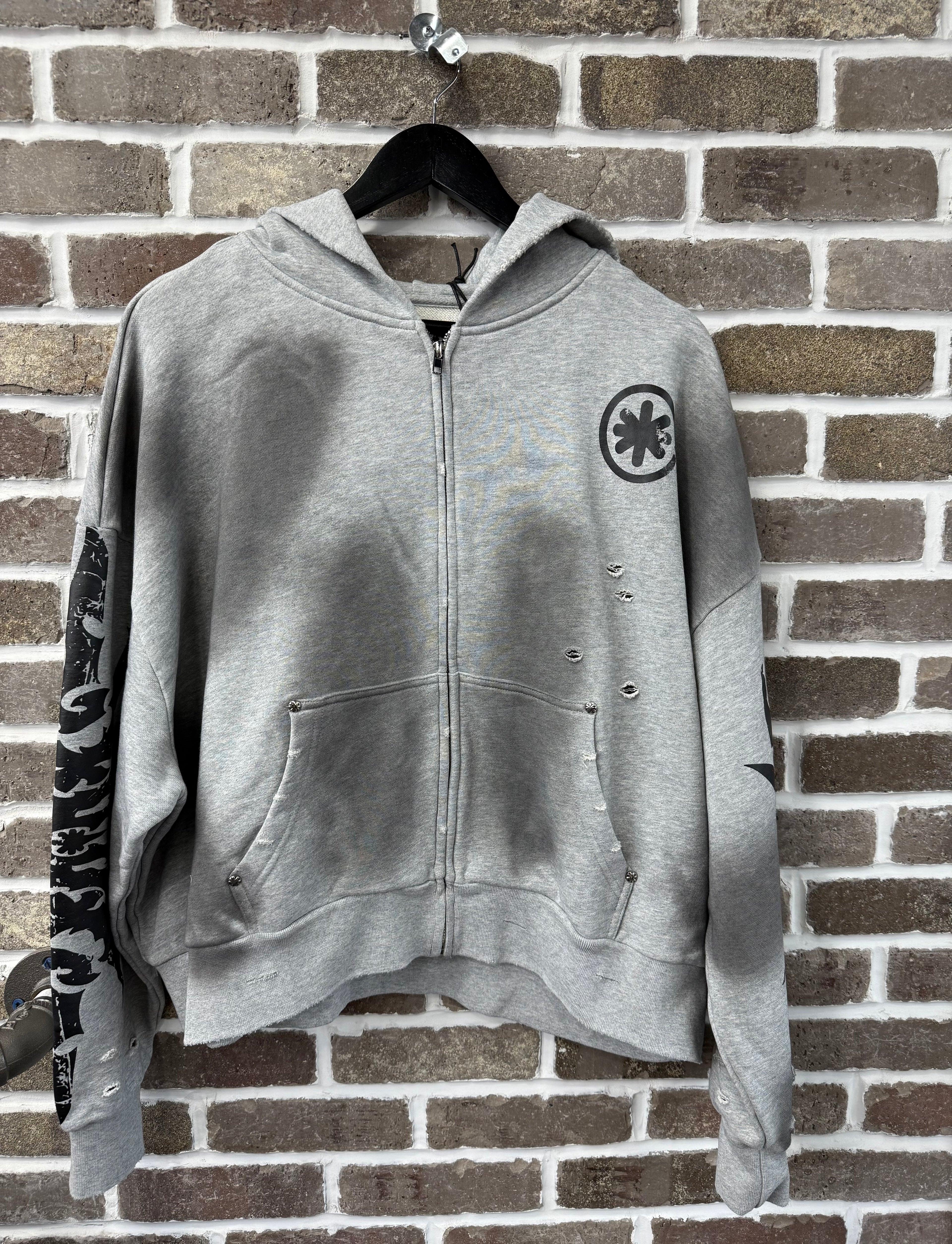 Lost Shdws ComplexCon Zip Up Hoodie Grey