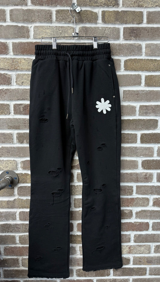 Lost Shdws Distressed Sweatpants Black