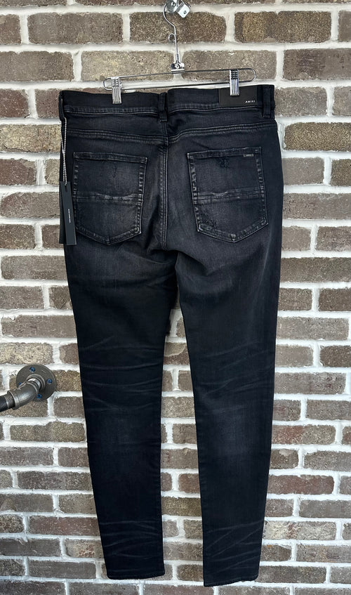 Amiri MX1 Brown Paisley Patches Jeans