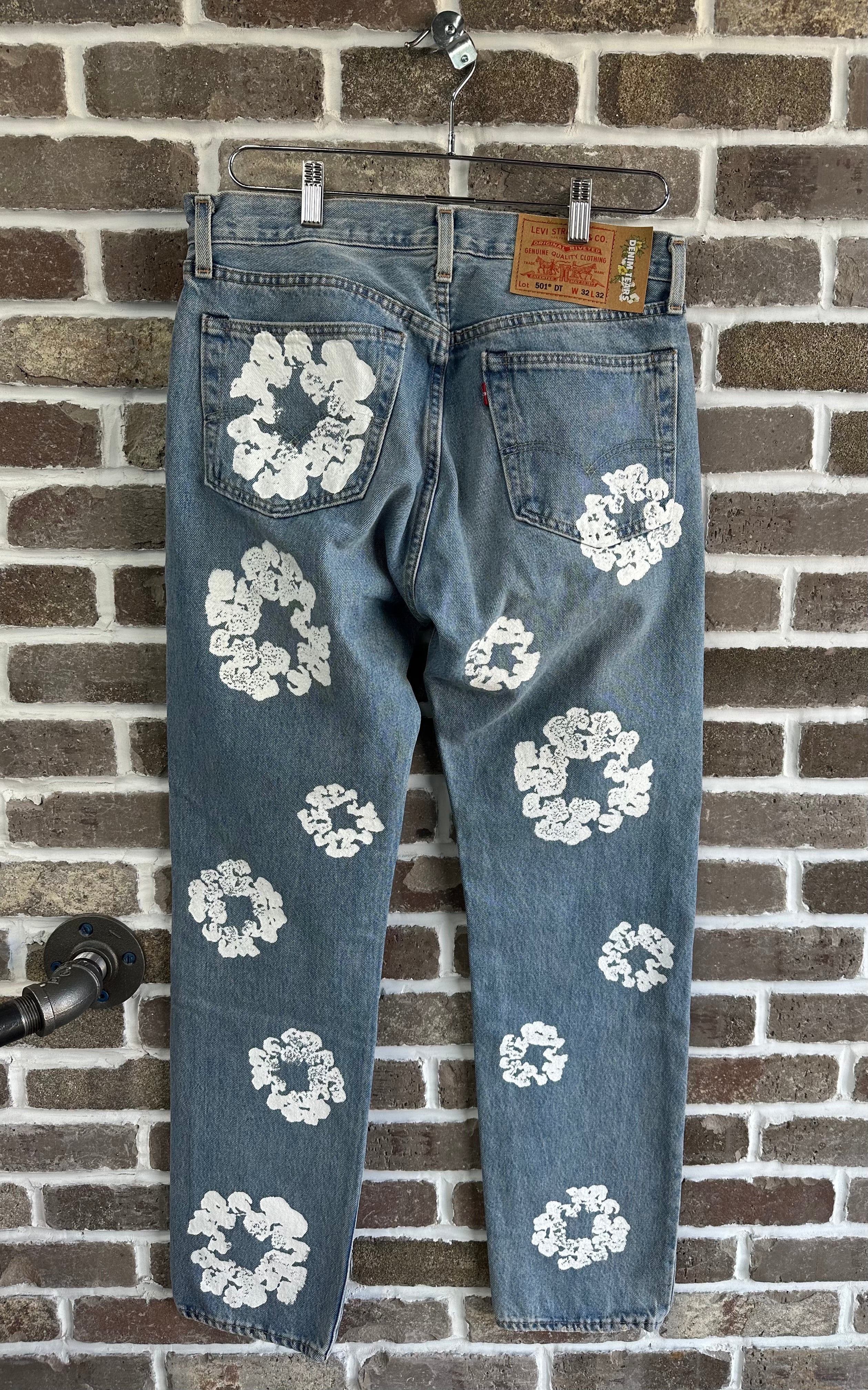 Denim Tears x Levi's Cotton Wreath Jeans Light Wash